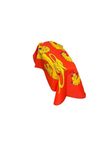 Bandera de Normandía heráldica de dos leopardos con tejido premium