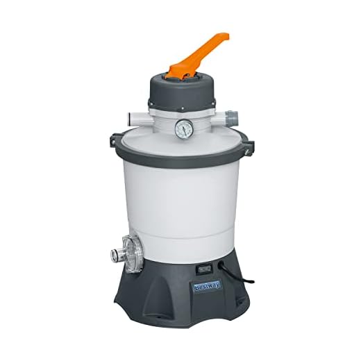 Bestway Depuradora De Arena Flowclear 3.028 L/H Conexión 32 Mm 30,6X30,6X62 Cm Gris
