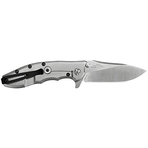 Zero Tolerance 0562CF Hinderer Slicer Folding Knife; 3.5” CPM-20CV Stonewashed and Satin Steel Blade, Carbon Fiber Front Handle, KVT Ball-Bearing Opening, Frame Lock and Reversible Pocketclip; 5.5 OZ, Black - Image 4