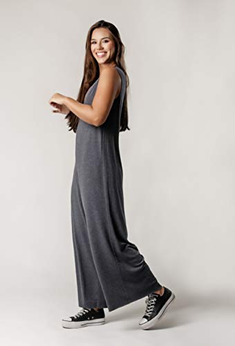 Macacão Comfy Regata Pantalona Cinza