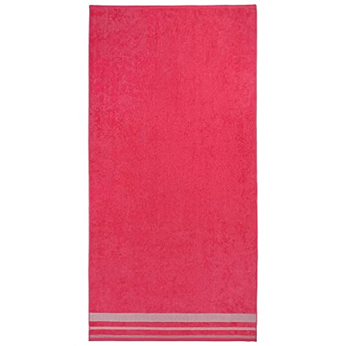 Kaufman - Personalized Oversized, 35" X 70", Solid Color, Velour Super Soft, Beach And Pool Towel, Easy Care, Extra Large, 100% Usa Cotton, Embroidered Name (Coral) #TOP2