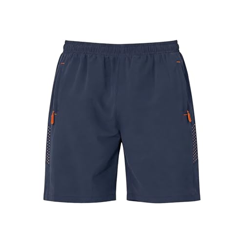Short de running léger et confortable à poches zippées