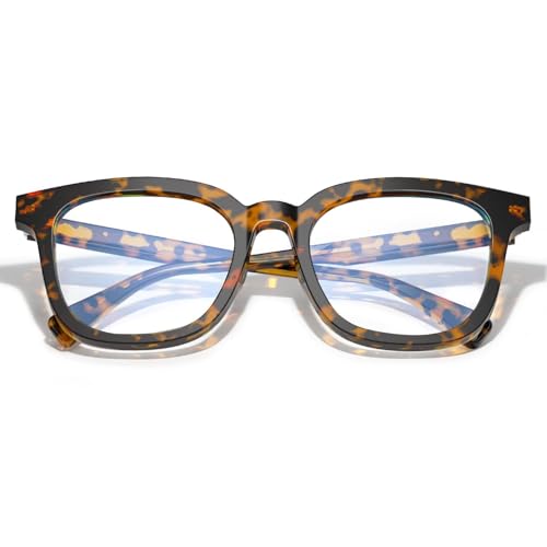 Image of VISOONE Square TR90 Lightweight Anti Glare UV400 Gaming Computer Glasses | 99% Digital Screen Filter Non-Prescription Clear Lens Oversized Frame Trendy Fashion Blue Light Blocking Women Men NOE