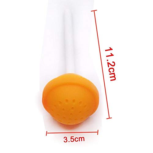 Naranqa 5Pcs Cute Lollipop Shape Tea Infuser Creative Silicone Tea Strainer Loose-Leaf Spice Flower Herbal Tea Filter Tea Lover Gift #TOP4