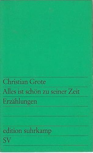 Alles ist schön zu seiner Zeit