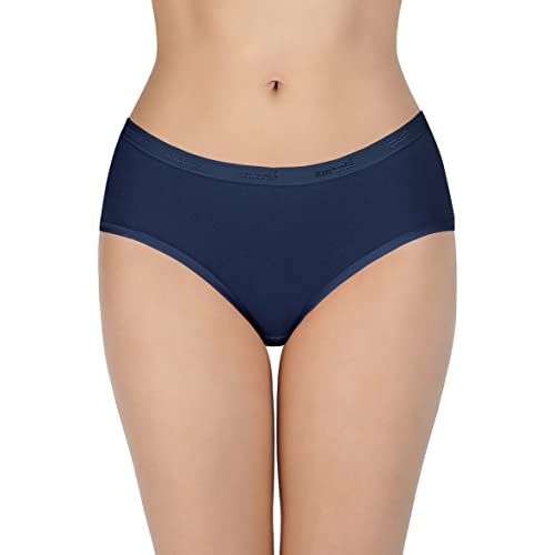 Image of Amante Solid Cotton Low Rise Hipster Panty Pack(Pack of 3)