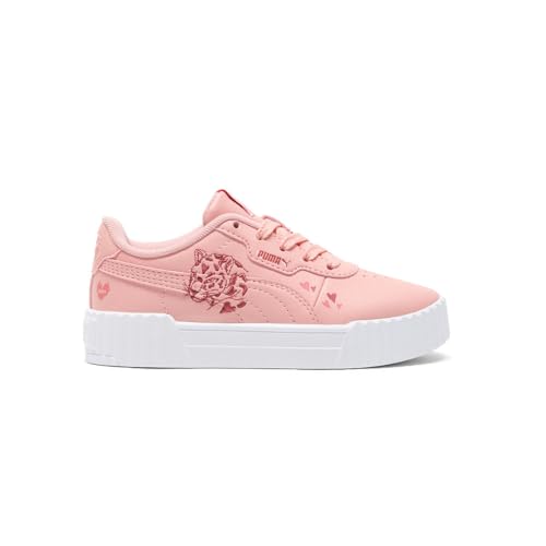 PUMA Kids Girls Carina 3.0 Love Lace Up Sneakers Shoes Casual - Pink