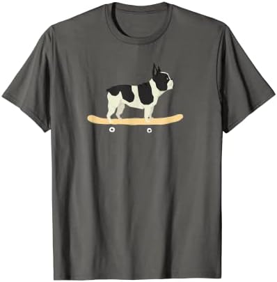 Funny Skateboarding French Bulldog Puppy Gift T-Shirt