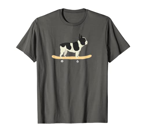 Funny Skateboarding French Bulldog Puppy Gift T-Shirt #TOP3