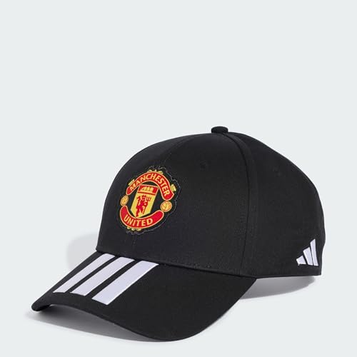 adidas Unisex MANCHESTER UNITED BASEBALL CAP OSFMblack/white – vue 5