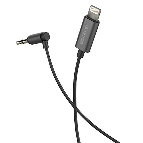 GR ԍڗp I[fBIP[u ϊP[u Lightning to 3.5 AUX LRlN^ y iPhone 13 / 12 / SE (2) Ή z AppleFؕi 1m ubN MPA-CL35L10BK