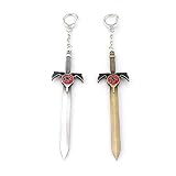 PDGYR Animation Classique Tonnerre Chat Arme Coup de Foudre épée Porte-clés Pendentif en métal 2 Styles