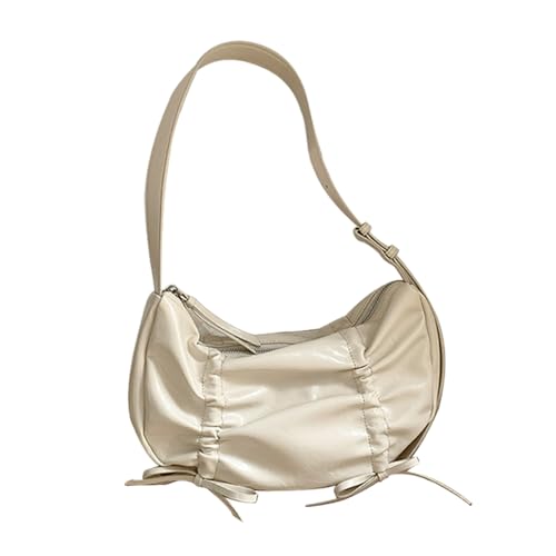Sac sous les aisselles en cuir PU plissé, idéal pour vos sorties de tous les jours