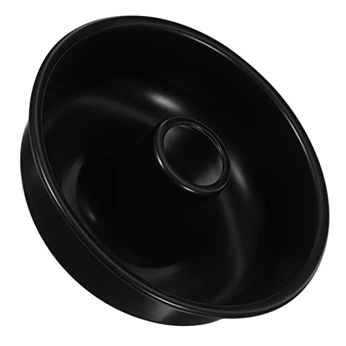 CONGARTENO molde de donas planchas de asar planchas para asar baking tray tapa harina para pastel Rosquilla no barra molde para donas para hornear moldes para donas aleación de aluminio Black