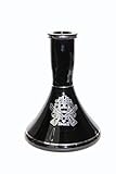 Gangsta™ Vase for a Gun Hookah with Silver or Gold-Infused Logo/fits for Gangsta™ Shooter Hookah/ICED Hookah/ICED Bullet Hookah/Terminator (Silver Logo)