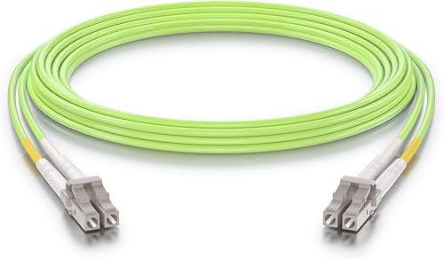 Image of 10Gtek Fiber Patch Cable - ๐๐ ๐๐ผ ๐๐ ๐ข๐ ๐ฑ 10Gb /Gigabit Multi-Mode Jumper Duplex 50 /125ฮผm LSZH Fiber Optic Cord for SFP Transceiver, Green, 0.5-Meter(1.64-ft)