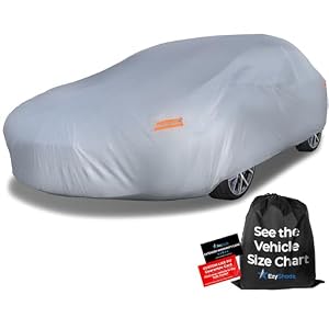 EzyShade 10-Layer Waterproof Sports Car Cover. See Vehicle Size-Chart for Accurate Fit. All Weather Full Outdoor Covers. Corvette Mustang Trans Am Classic Cars Sun Snow Rain. Size C4 (See SizeChart)