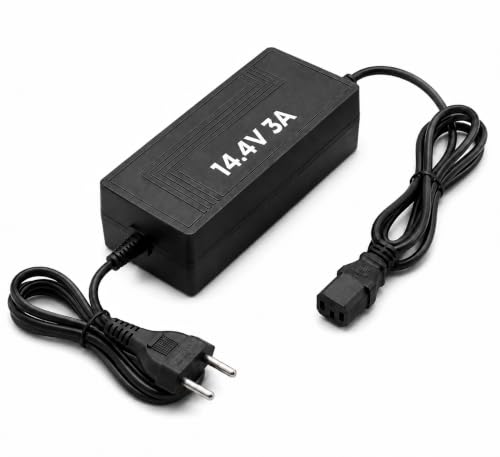 Image of Lithium Ion Fast Charger 14.4V 3A, IEC Female Connector, CC /CV Smart Charging with Auto Cut-Off & LED Indicator, for Agriculture Spray Pump, EV, Toys & Solar