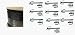 Black Oxide T316 Swageless Cable Railing Deck Toggle kit for Cable Size 1/8