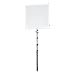 Produktbild Fotodiox Pro Studio Solutions 75 x 75 cm Boom Sun Scrim Kit  Faltbarer Rahmen mit Diffusion, silberfarben/weiße Abdeckung, Galgengriff und Tragetasche