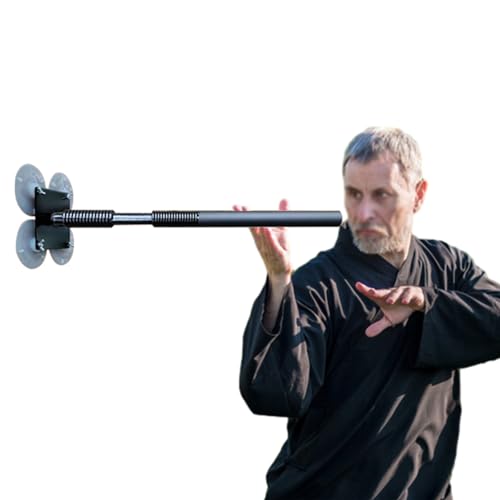Blazea Wing Chun Dummy Wall Mounted Spring Pile Hand, Home Wing Chun Dummies Easy to Install, Kung Fu Martial Arts Training Target, Portable Tai Chi Exercise Tools