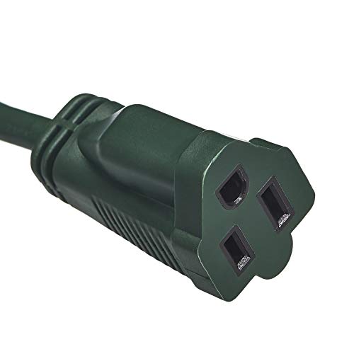 Amazon Basics 50-Foot 3-Prong Vinyl Indoor/Outdoor Extension Cord - 13 Amps, 1625 Watts, 125 Vac, Green #TOP1
