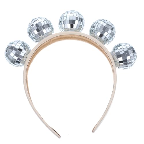 BELLIFFY ディスコボールデザイン ヘッドバンド パーティー ヘアアクセサリー コスプレ用 装飾 ヘアバンド クリスマス 仮面舞踏会 ステージイベント 適用