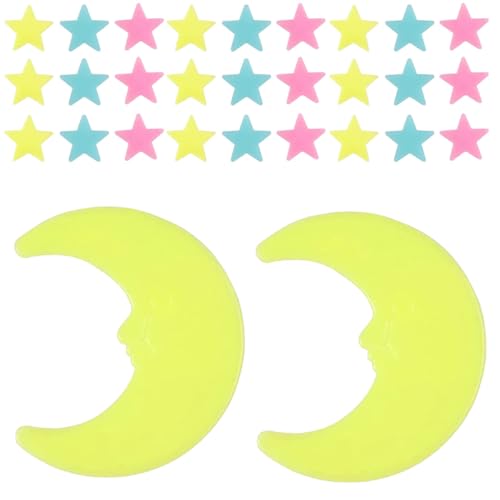 Stickers de Estrellas y Luna Luminosos para Pared