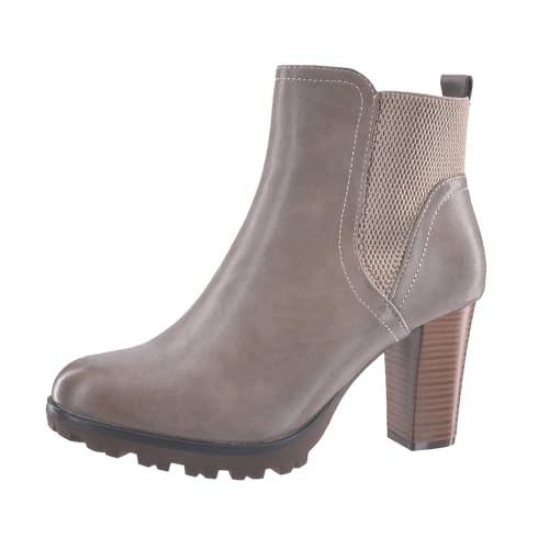 Elara Botines Mujer Chunkyrayan 949-GA-Khaki-40