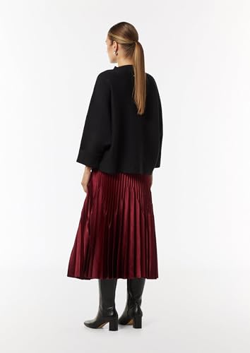 Comma Strickpullover mit Fledermausärmeln und Rippblende