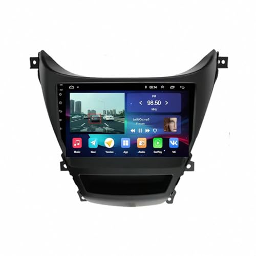 Radio de Coche para Hyundai Elantra 2011-2016 con Pantalla Táctil y Android Auto