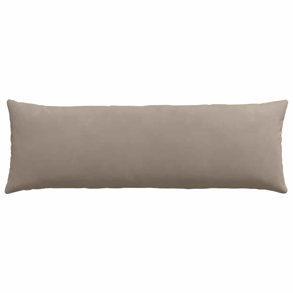 Cuscino Divano 2 Pezzi Tortora 120x40 cm Tessuto con Rivestimento Sfoderabile Ergonomico Imbottito Antiscivolo e Lavabile Adatto per Soggiorno, Sala da Pranzo, Ufficio e Balcone