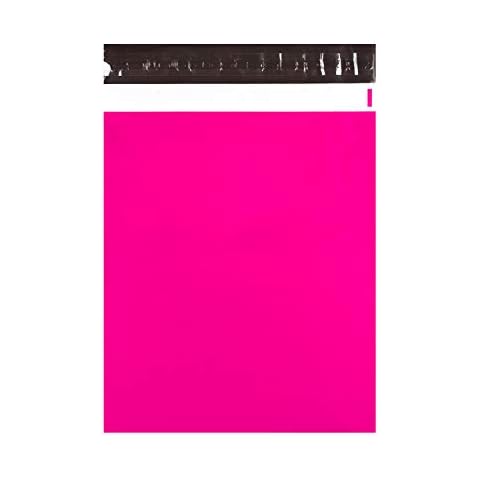 KKBESTPACK Poly Mailer Envelopes Shipping Bags Self Adhesive Waterproof Bags (Pink) (B125), 12 x 15.5 / 100pc Cover