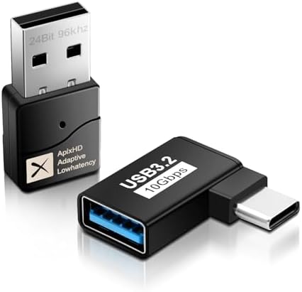 Aptx Bluetooth 5.2 USB Adapter Low Latency for PS5/PS4/Swich/Lapt...