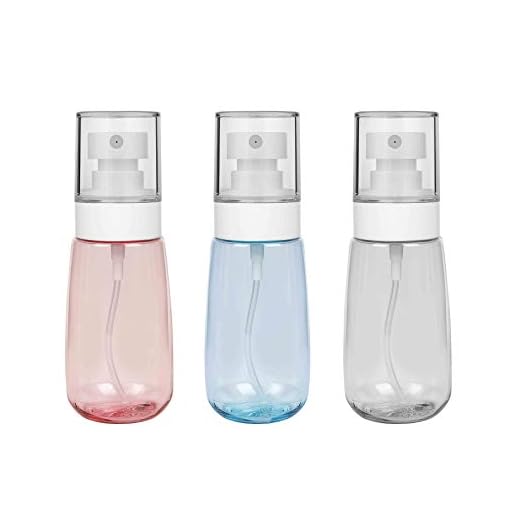 Flacon Vaporisateur de Brume, Bouteille de Pulvérisation Voyage Vide Plastique Réutilisables Transparent Pour Skincare Lotion/Spray de Maquillage/Parfums/Cosmétique (60ml)