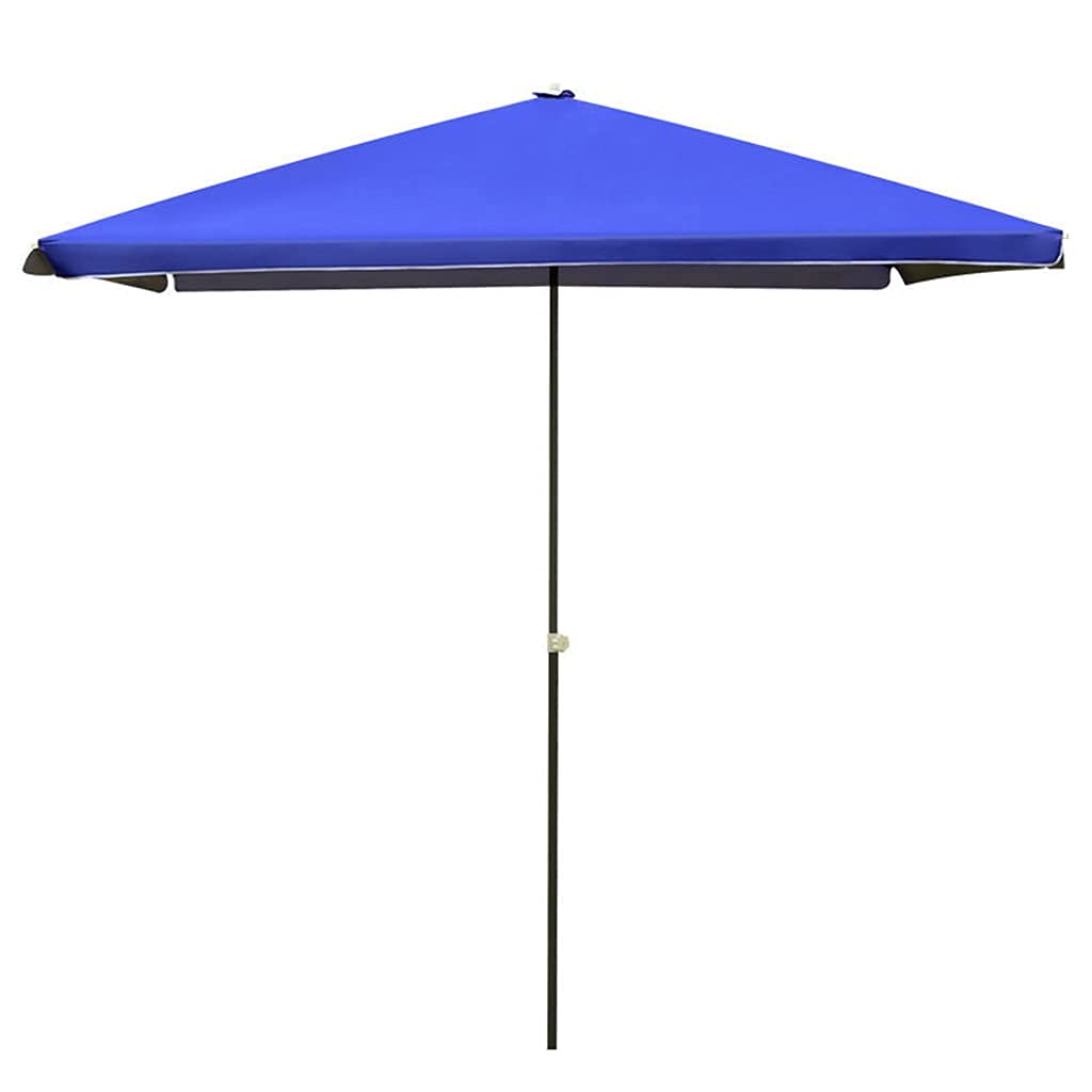 WDSOPK Garden Outdoor 220cm Sun Protection Waterproof Rectangle Umbrella Removable Parasol for Patio Beach Pool Umbrellas