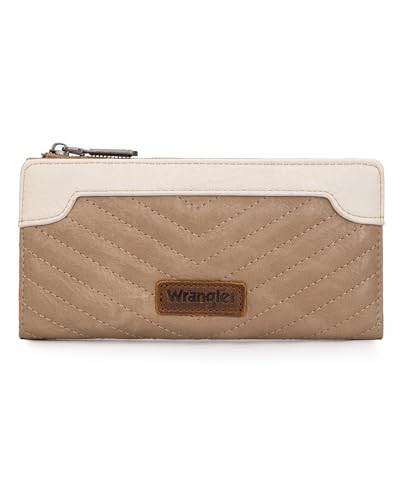 Montana West Wrangler Womens Wallet Thin Wallet for Women Bifold Travel Wallets, Card Cases & Money Organizers Ladies Female Credit Card Wallets with Smooth Zippers