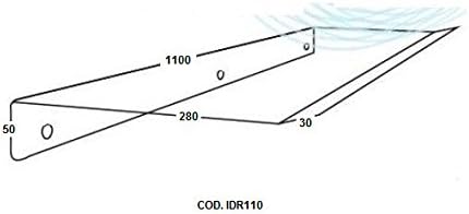 OFFER of N.5 DEFLECTORS air conditioners IDR 110 cm 110 in plexiglass for split