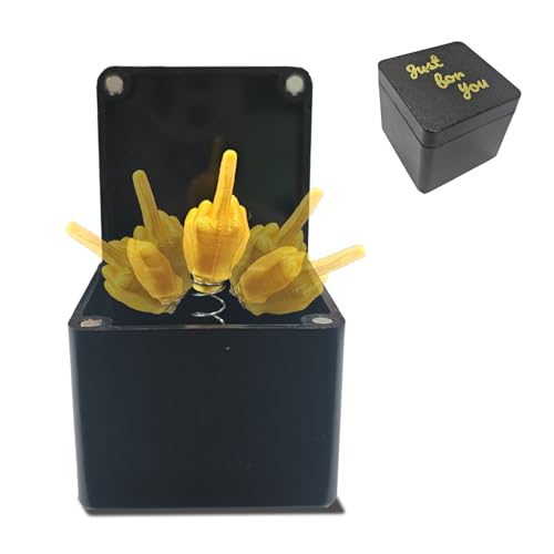 Mittelfinger Box Mittelfinger Geschenk Stinkefinger Mittelfinger In Der Box Surprise Gift Box Mittelfinger Prank Geschenk FüR Erwachsene BüRo Und Wohnkultur Fun Prank Gift Surprise Box Gift Box