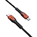 URBAN ARMOR GEAR UAG Rugged Kelvar Core USB-C to USB-C Cable 5ft/1.5m 60W Power Delivery PD Reinforced Fast Charging Cable for iPhone 16, MacBook, iPad Pro, Samsung Galaxy S25, Black/Orange