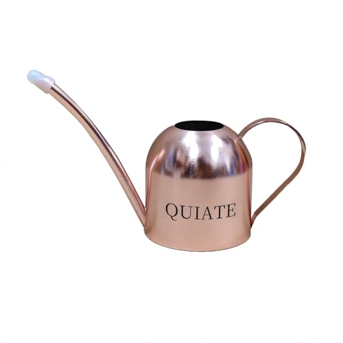 QUIATE Rose Gold Metal Watering Pot with Long Spout & Heart - Shaped Handle