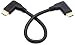 Produktbild AAOTOKK 90Grad USB 3.1 Typ C Stecker auf SteckerGen 2 Anschlusskabel(10Gbit/s) Unterstützt Das Laden,Daten,Audio und Videokabel für USB C Hub,Samsung Galaxy Typ C Geräte,Laptops(20 cm,M/M)