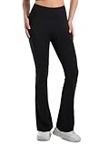 Top 10 Best Flared Leggings Reviews & Comparison | Updated 5 Velupalone Women's Flare Leggings Stretchy High Waist Yoga Pants Wide Leg Running Sweatpants Wide Bootcut Gym Bottom (US, Alpha, Large, Regular, Long, Black)