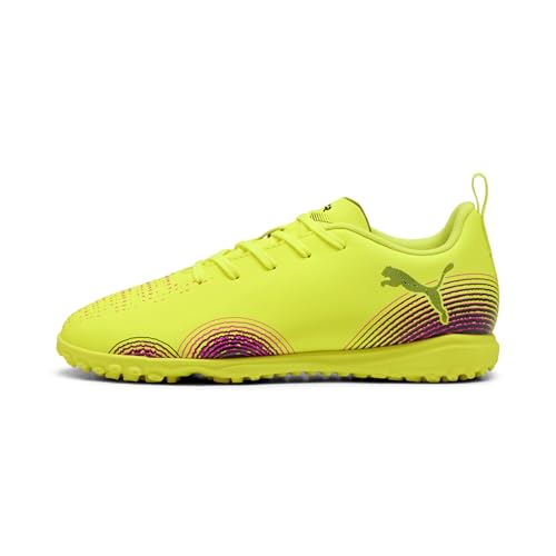 Puma - Future 8 Play TT JR, Zapatillas de fútbol Unisexo, Yellow Alert-Puma Black-Sun Struck,