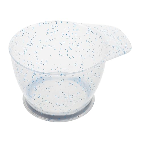 Homoyoyo Bol de Teinture pour Cheveux Capacité Plastique Bleu Cristal Bol Mélangeur Professionnel pour Salon Mélange Homogène et Nettoyage Facile
