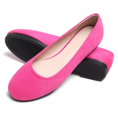 Image of Dear Time Women's Flats Comfortable Slip On Ballet Flats Soft Solid Casual Shoes