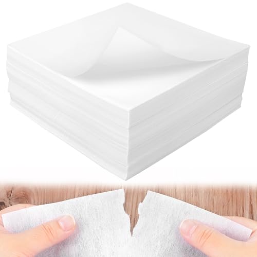 400 Pcs Tear Away Embroidery Stabilizer 8x8 Inch Embroidery Backing 2.5 oz Tearaway Stabilizers for Embroidery Fit 4x4 Hoops Fabric Embroidery Precut Sheets for Machine Embroidery and Hand Sewing