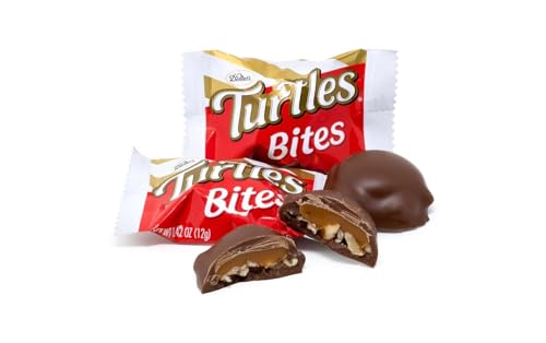TURTLES BITE SIZE PECANS/CHOCOLATE/CARAMEL BARS 0.42-oz Each (60 in a Pack) by Turtles