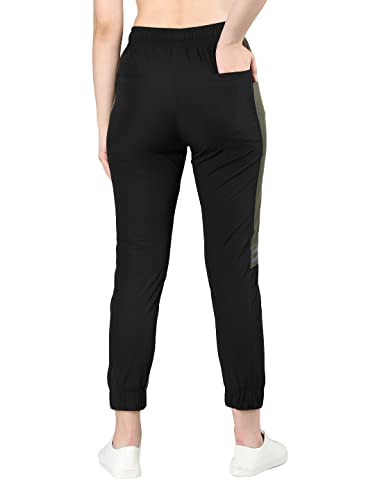 Image of CHKOKKO Women High Rise Sports Gym Regular Fit Track Pant Running Lower With Pocket