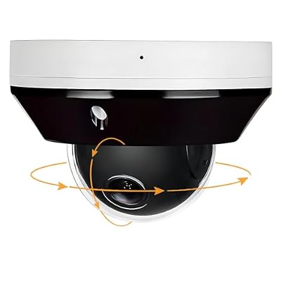 Real HD 6MP Mini PTZ Dome PoE IP Camera Outdoor with Pan Tilt, 3X Zoom, 2.8-8mm Motorized Varifocal Lens, H.265, IP66, NDAA Compliant